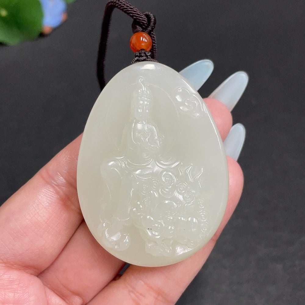 Hetian Jade Pendant Guanyin