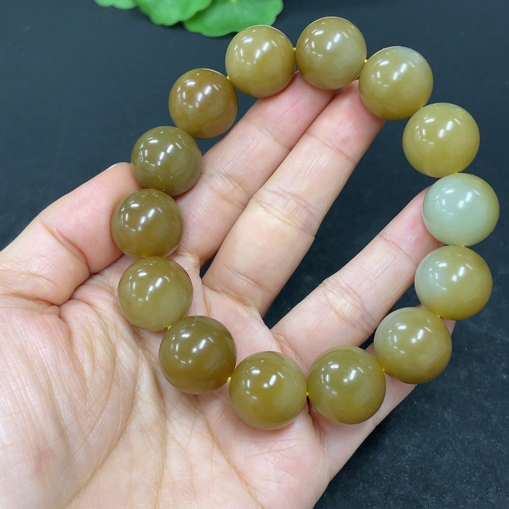 Hetian Jade Bracelet, Approx. 15.9mm, Total Weight Approx. 89.6g
