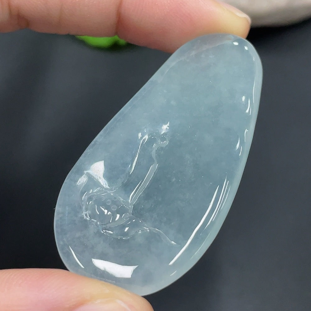 Jadeite Enlightenment Pendant | Huiliu Certified