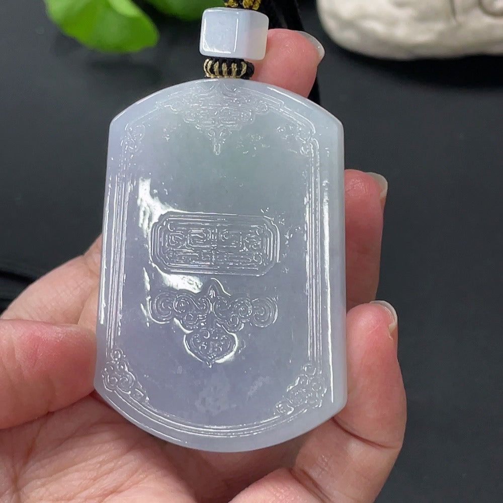 Jadeite Antique Plaque Pendant Total Weight Approx. 45.66g