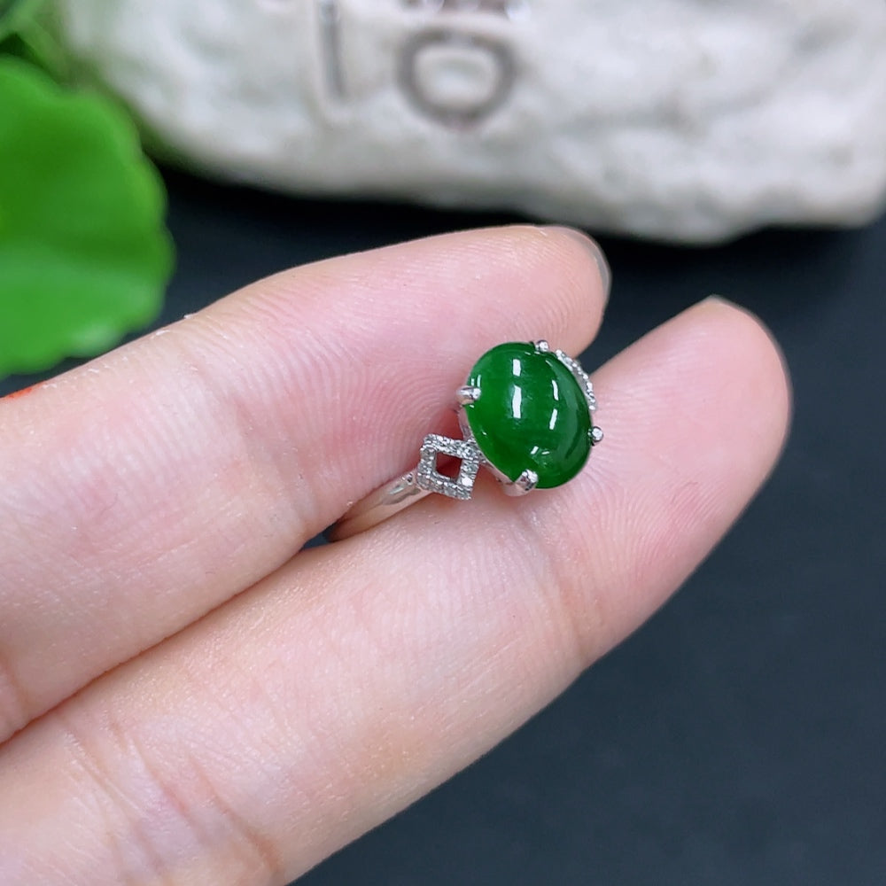 Jadeite Ring 18K Gold