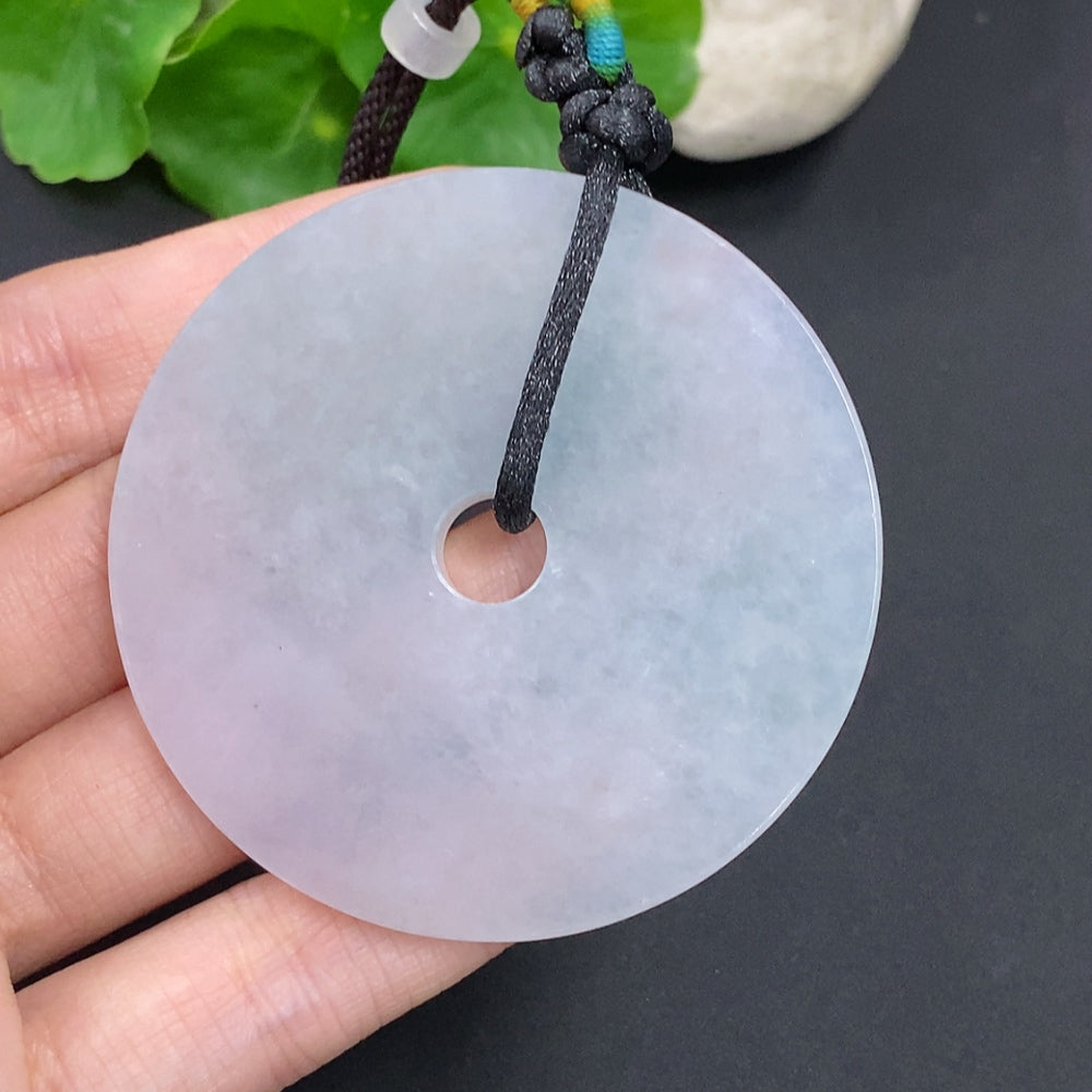 Jadeite Peace Knot Pendant Total Weight Approx. 45.77g Including Rope Weight With Non-Grade A Beads