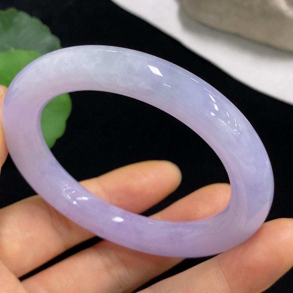 Jadeite Round Bangle Size 52.6 Total Weight Approx. 51.26g