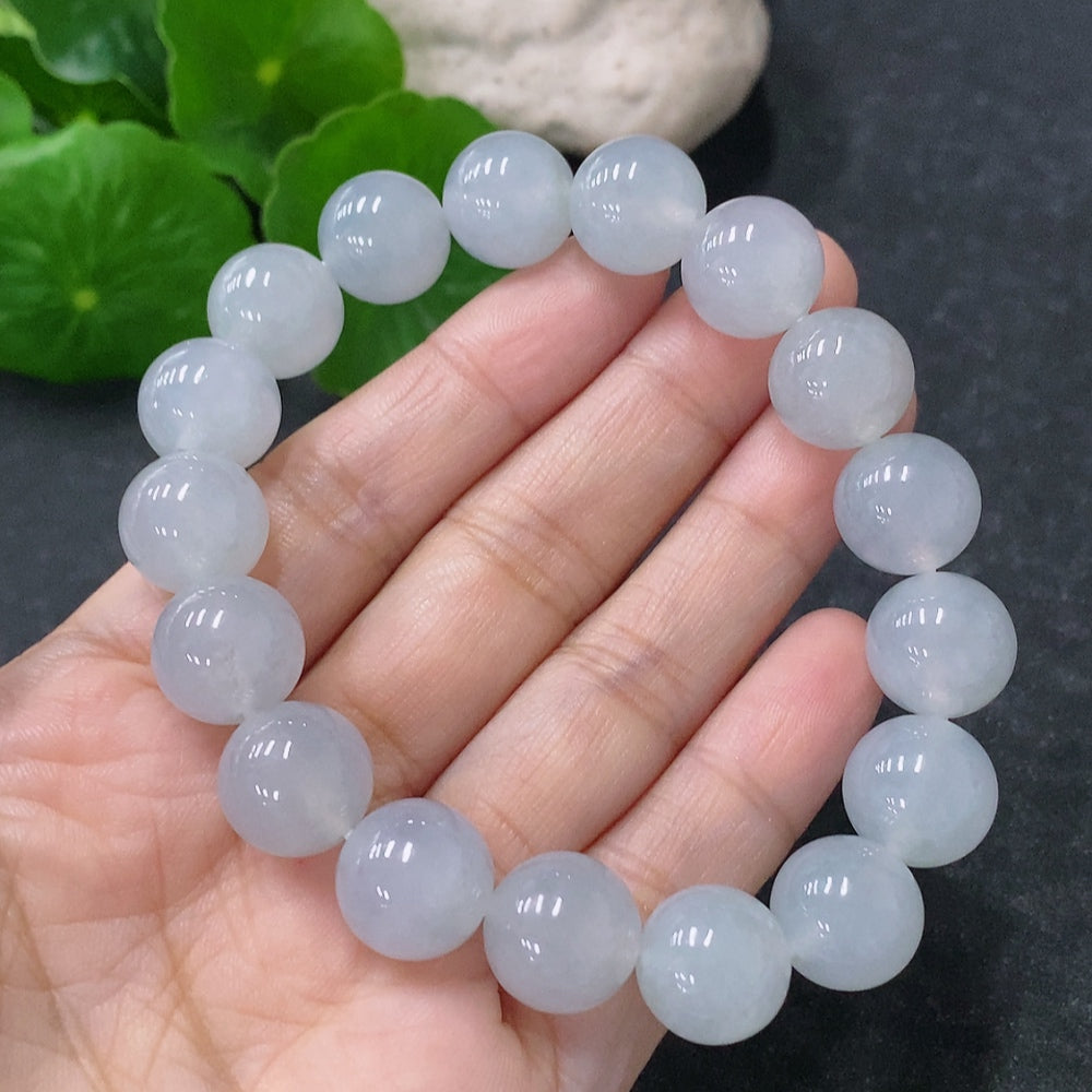 JadeiteBead Bracelet Approx. 12.2mm Total Weight Approx. 50.78g