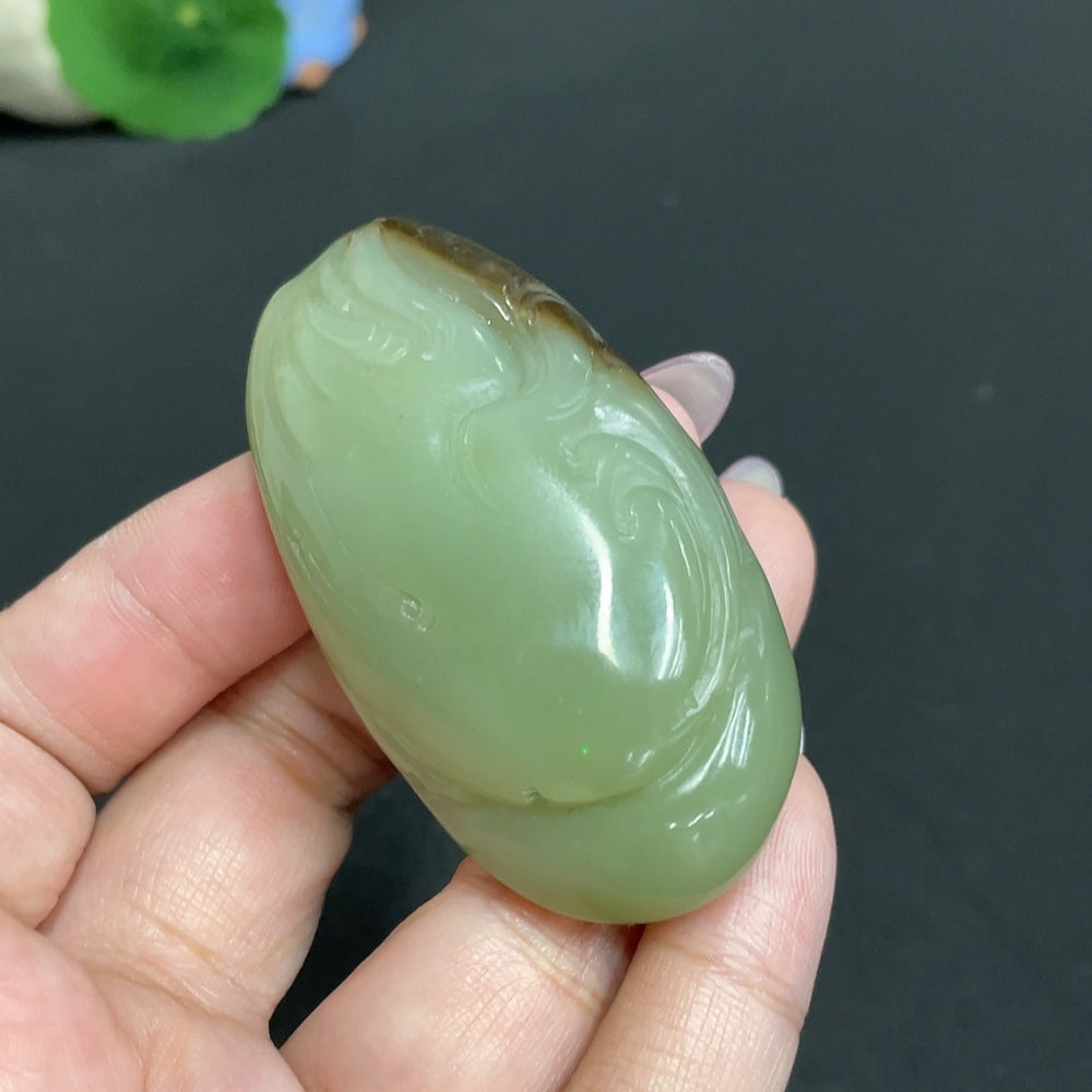 Hetian Jade Pendant - Enlightenment