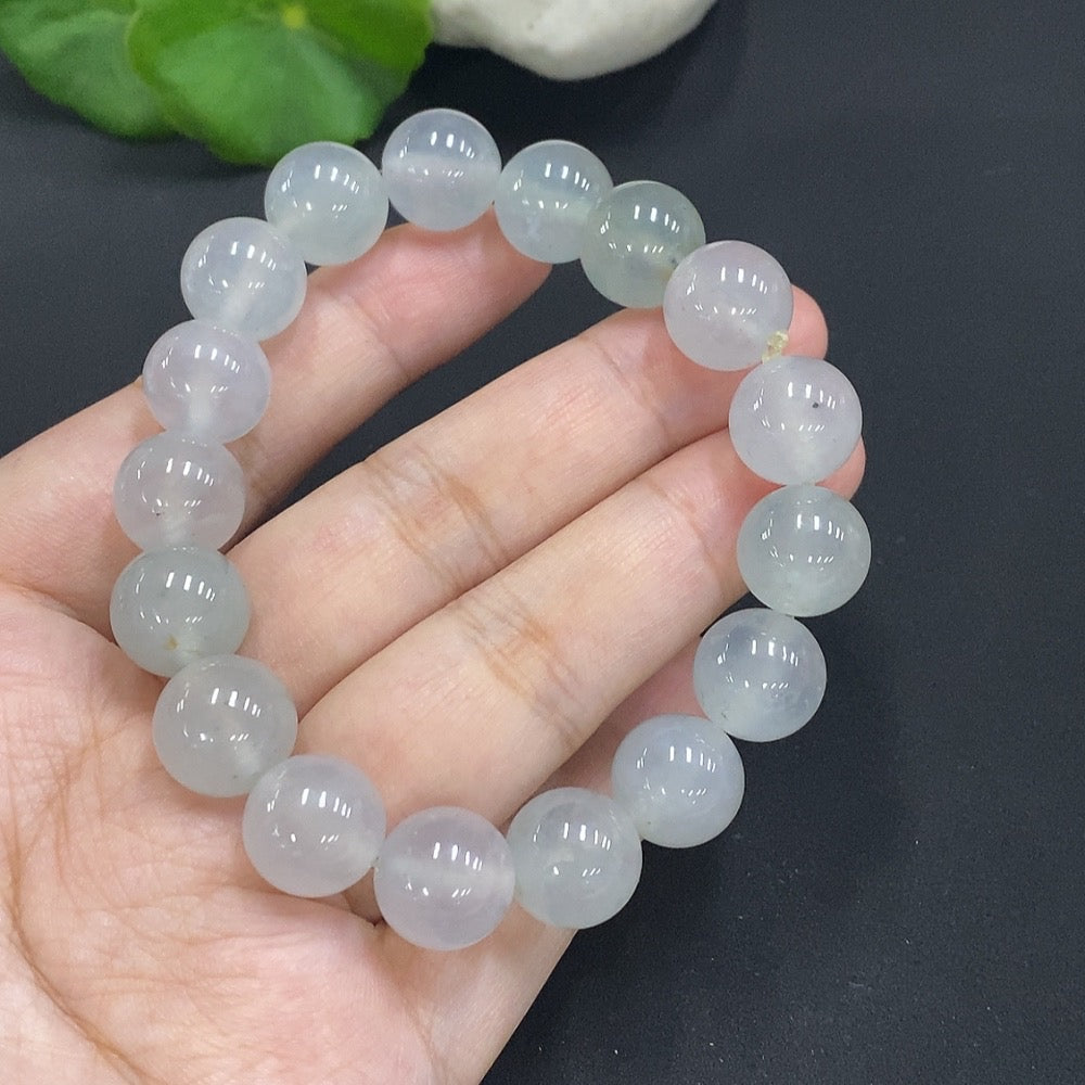 Jadeite Beaded Necklace Approx. 11.8mm Total Weight 50.268g