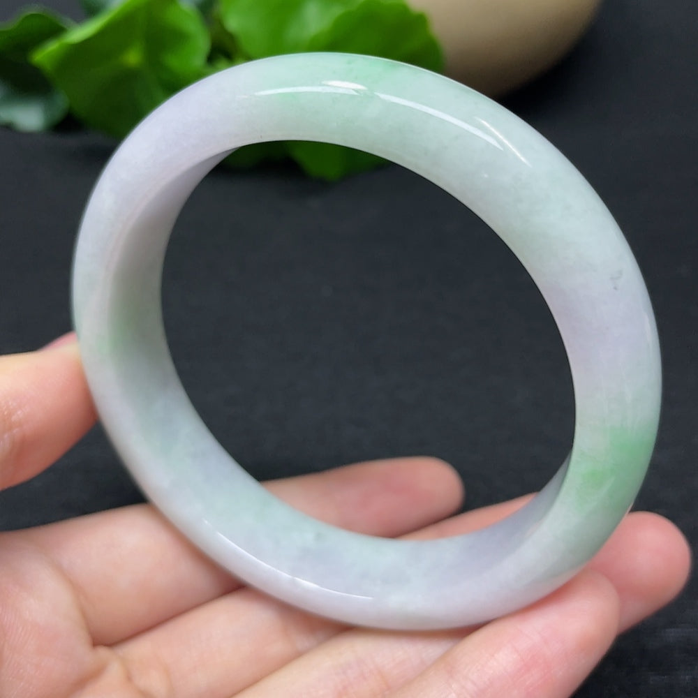 Jadeite Round Bangle Total Weight Approx. 55.89g Size 57.1