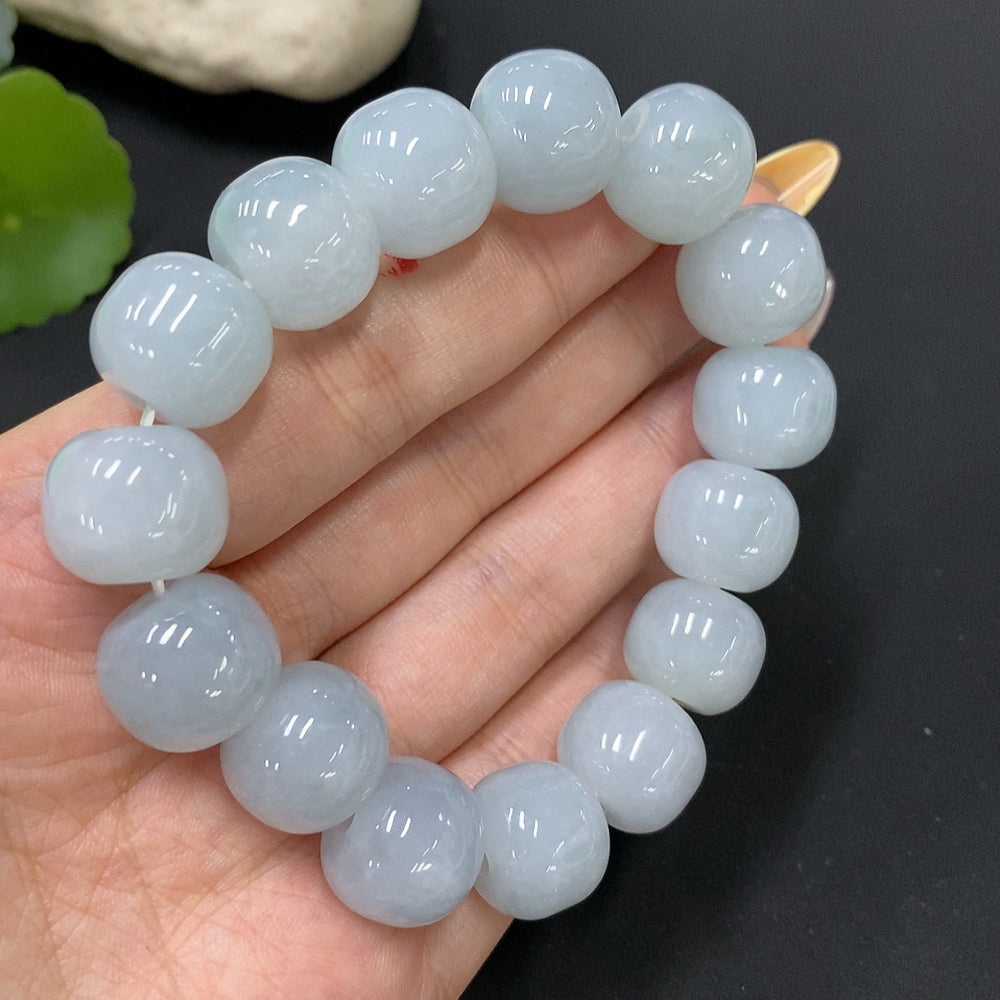 Jadeite Bracelet Total Weight Approx.81.6g Size Approx.15.4mm