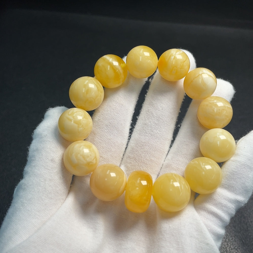 Amber Beeswax Bracelet . mm | Huiliu Certified