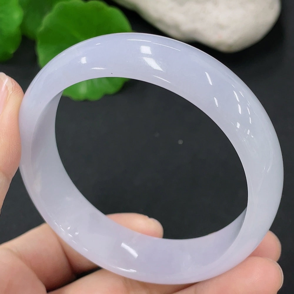 Jadeite Concubine Bracelet Size 55.89/52.26mm Total Weight Approx. 48g