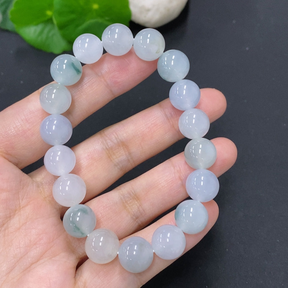 Jadeite Bead Necklace, Largest Bead