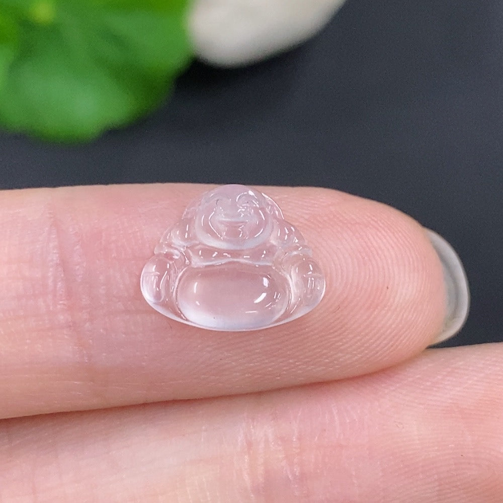 Jadeite Buddha Inlay Piece Total Weight Approx. 0.4g