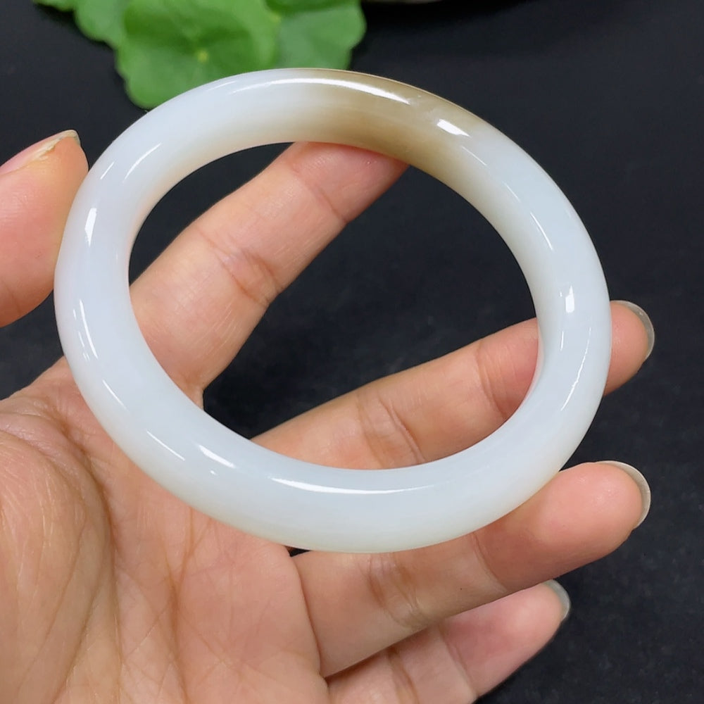 Hetian Jade Round Bracelet