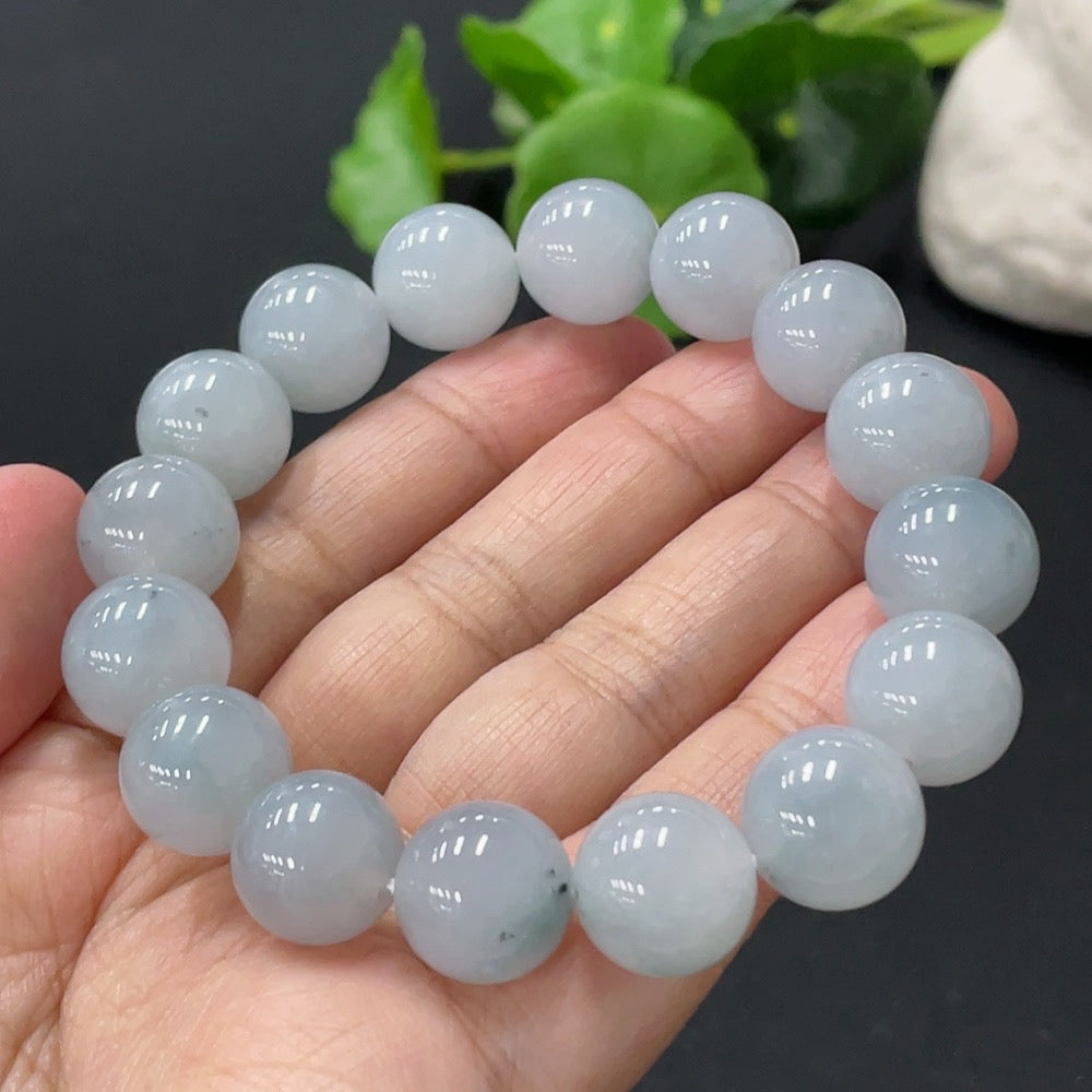 Jadeite Bracelet Size 12.9mm Approx. Total Weight 58.2g Approx.