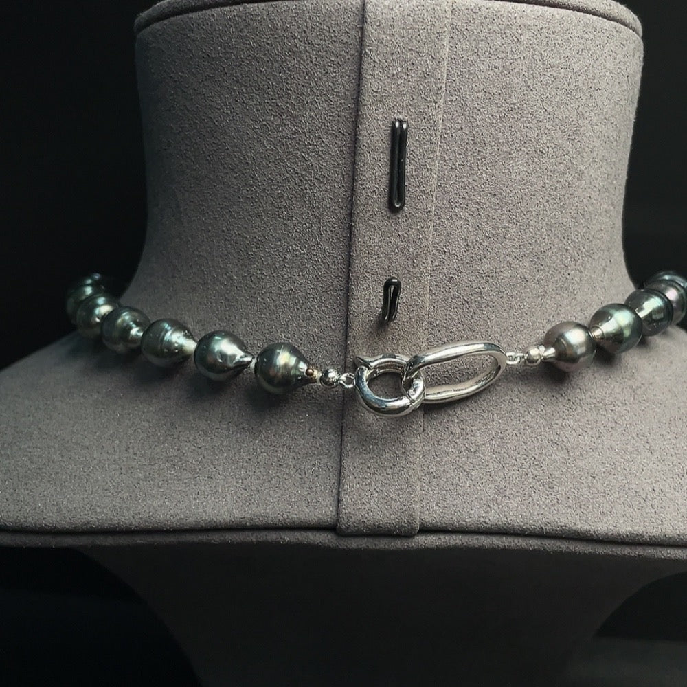 Seawater Pearl Strand Non-Gold Setting Size 8.4-9.9mm Approx. Total Weight About 44.57g