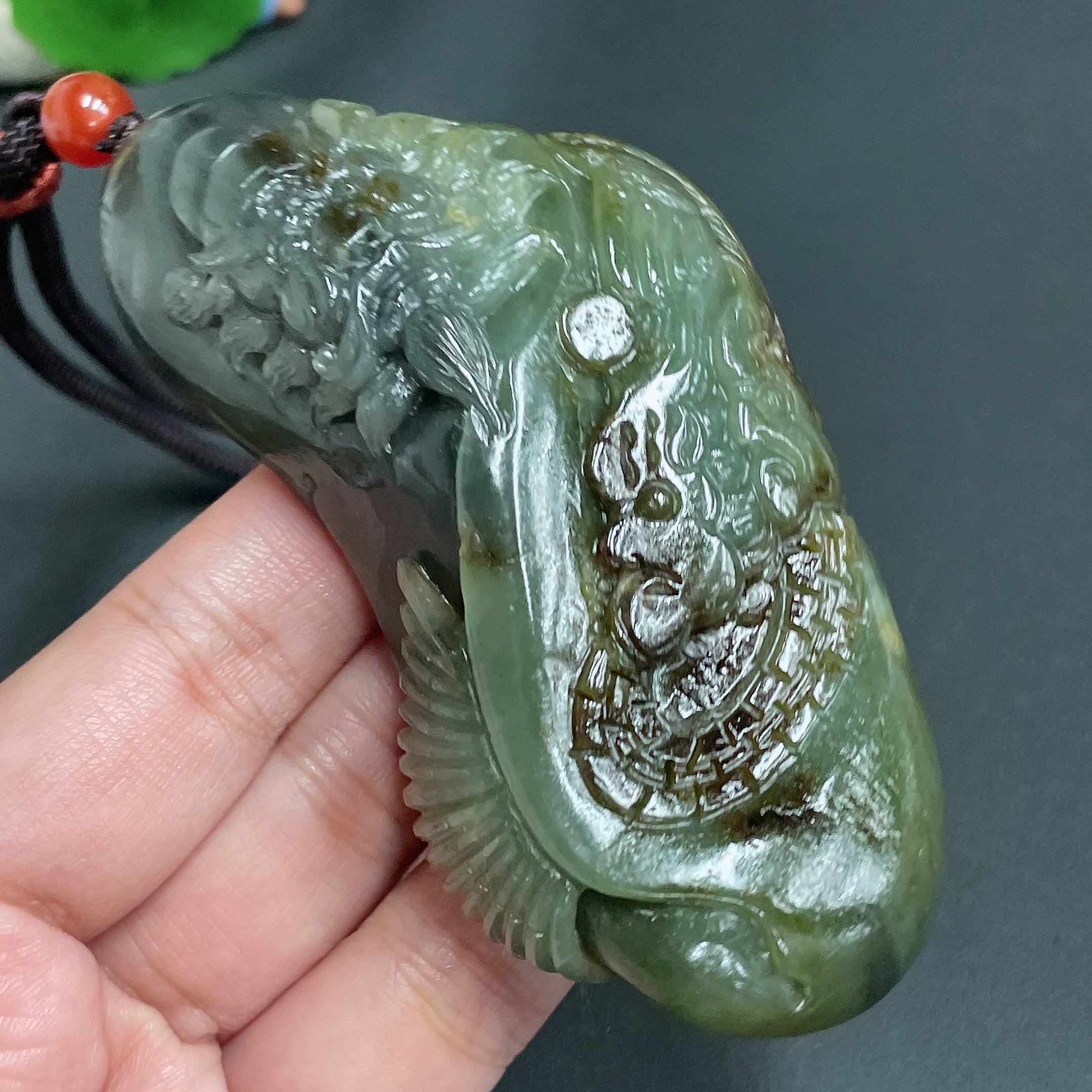 Hetian Jade Seed Material Handheld Piece - Zhong Kui
