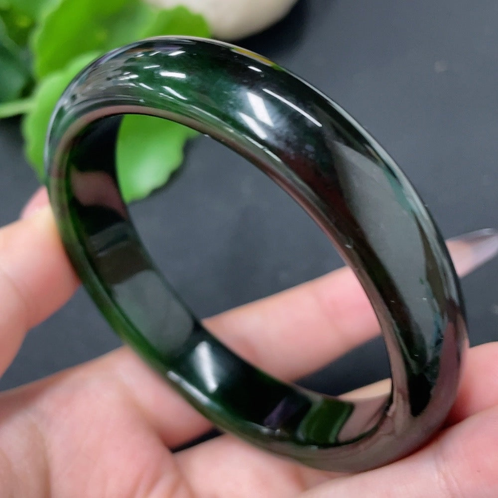 Hetian Jade Round Bracelet Size 58.1 Total Weight Approx. 51g Containing Other Mineral Components