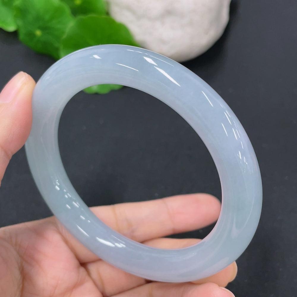 Jadeite Round Bangle Total Weight Approx. 54.45g Size 55.7