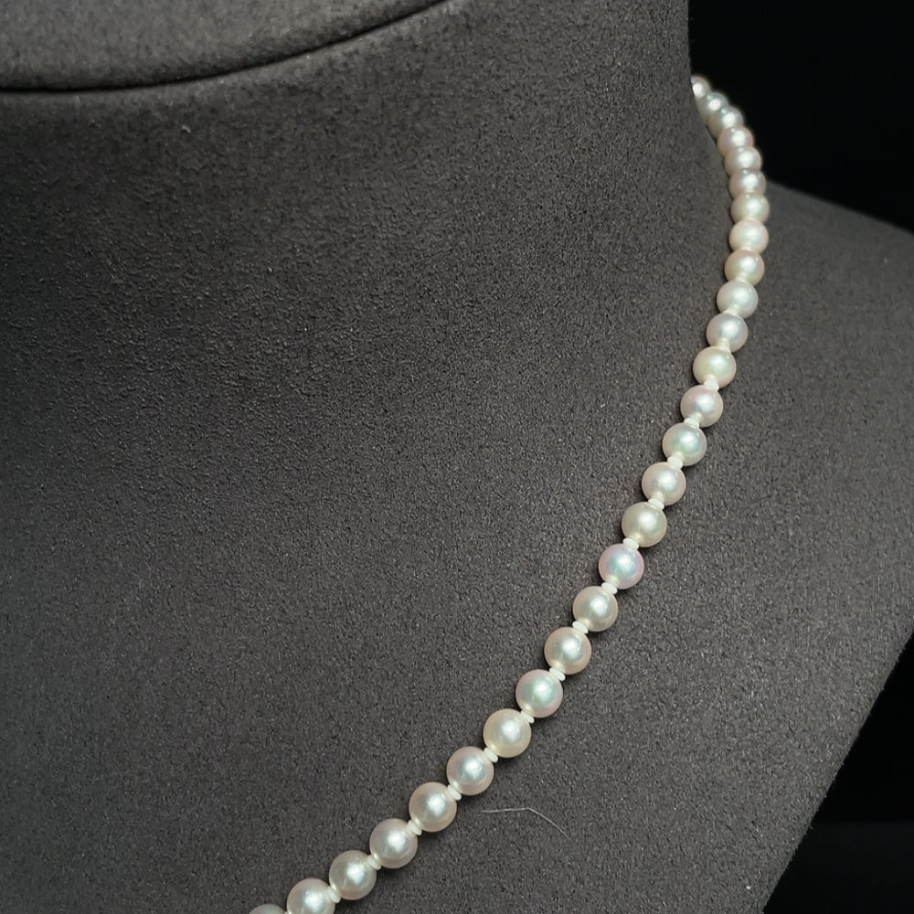 Seawater Pearl Necklace Non-Gold Total Weight Approx. 13.53g Stone Size About 4.8mm