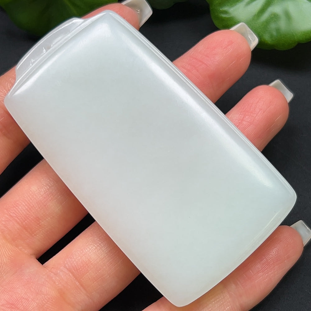 Hetian Jade Plain Pendant Total Weight about 74.49g