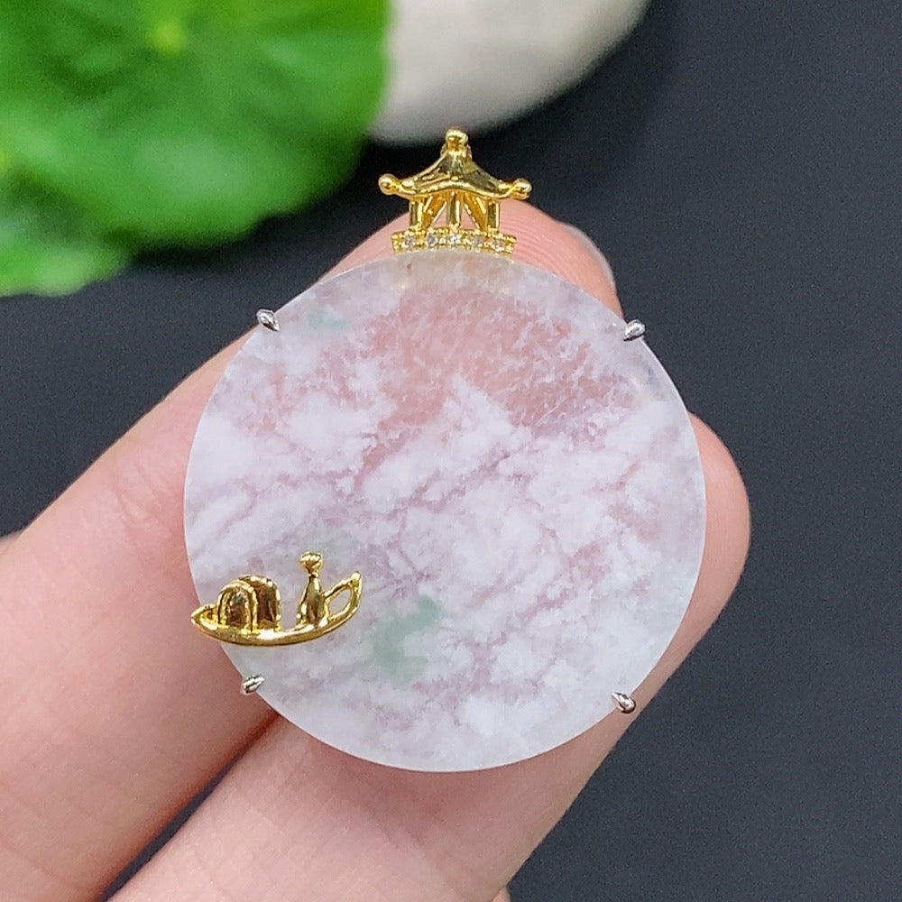 Jadeite Plain Pendant . | Huiliu Certified