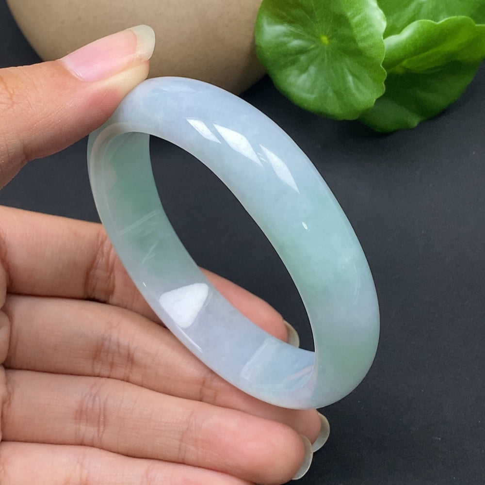 Jadeite Round Bracelet Size 57.7 Total Weight Approx. 55.51g