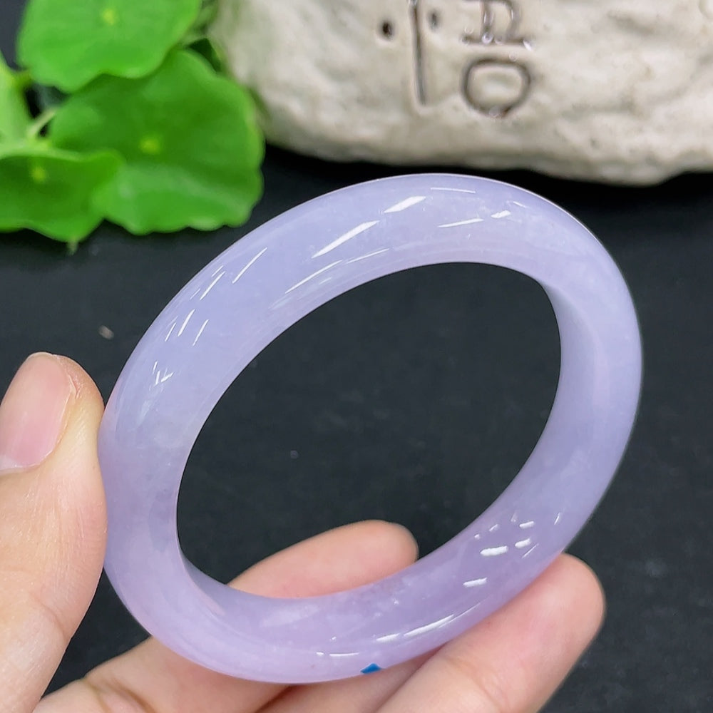 Jadeite Round Bracelet Repaired Total Weight Approx. 46.4g Size 52