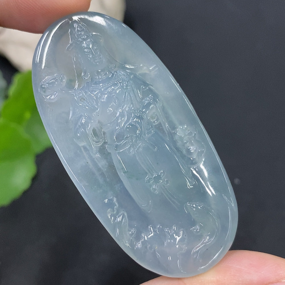 Jadeite Pendant Total Weight Approx.24.58g Guanyin