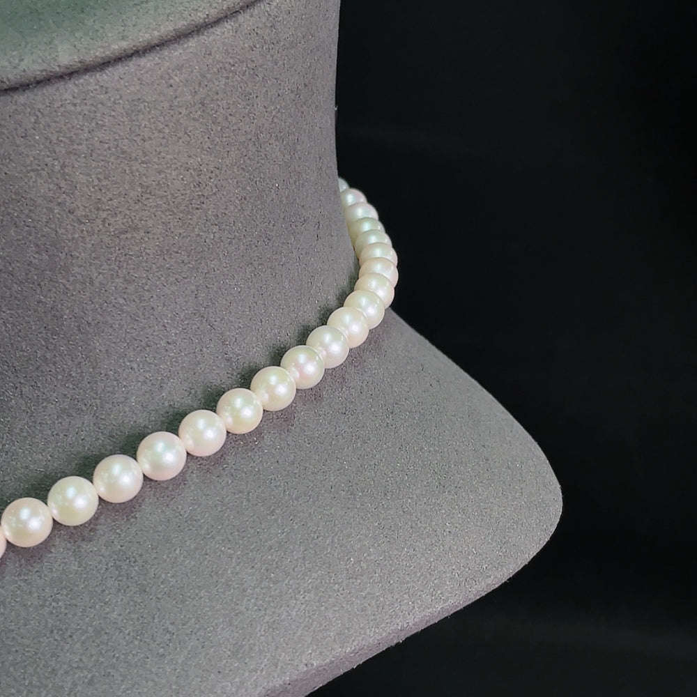 Seawater Pearl Strand 18k Gold Size 6.5-11.2mm Approx. Total Weight About 30.34g