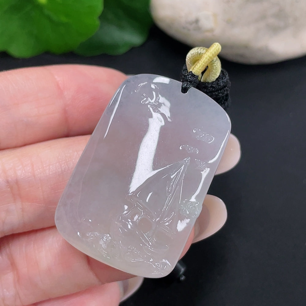 Colgante de jadeíta Navegación Suave, peso total aprox. 19.75g