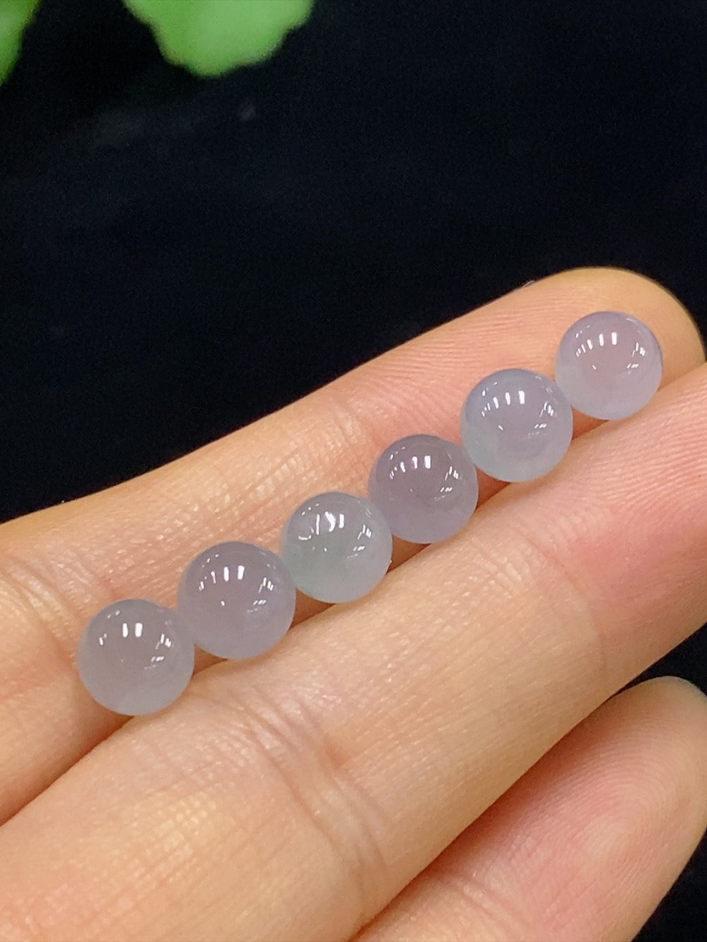 Cuentas Redondas de Jadeíta Vendidas en Lote