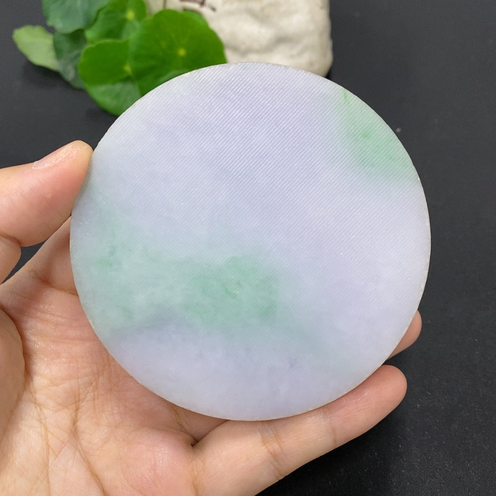 Jadeite Plain Pendant Rough Carving Total Weight About 215g