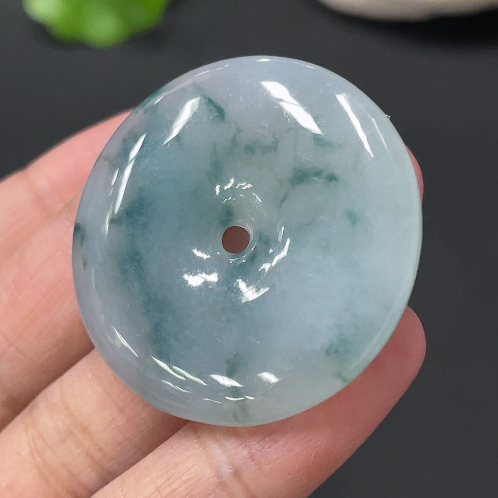 Jadeite Pendant Peace Buckle Approx 15.89g