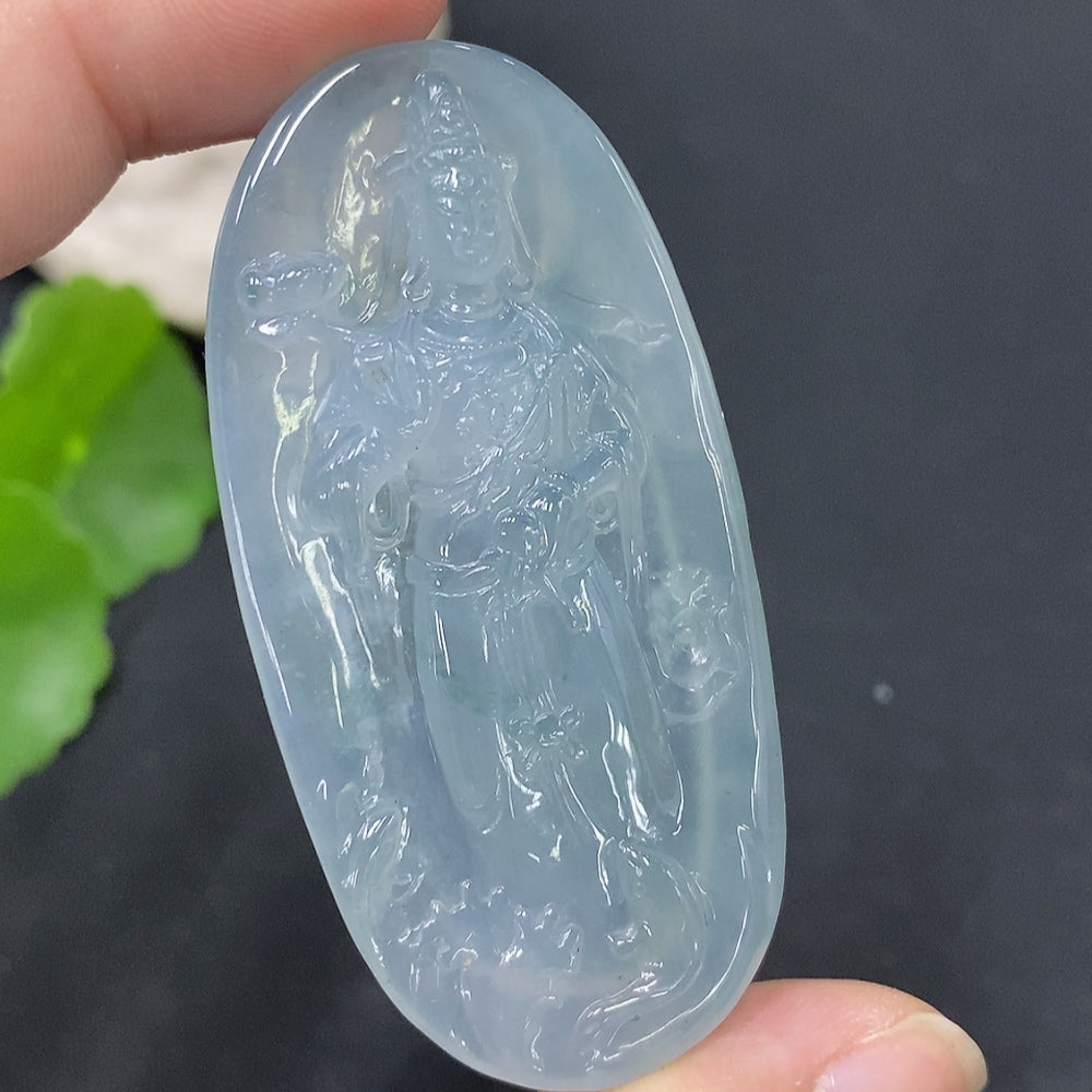 Jadeite Pendant Total Weight Approx.24.58g Guanyin