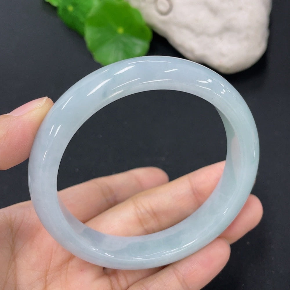 Jadeite Round Bangle Size 56mm Total Weight Approx. 53.38g