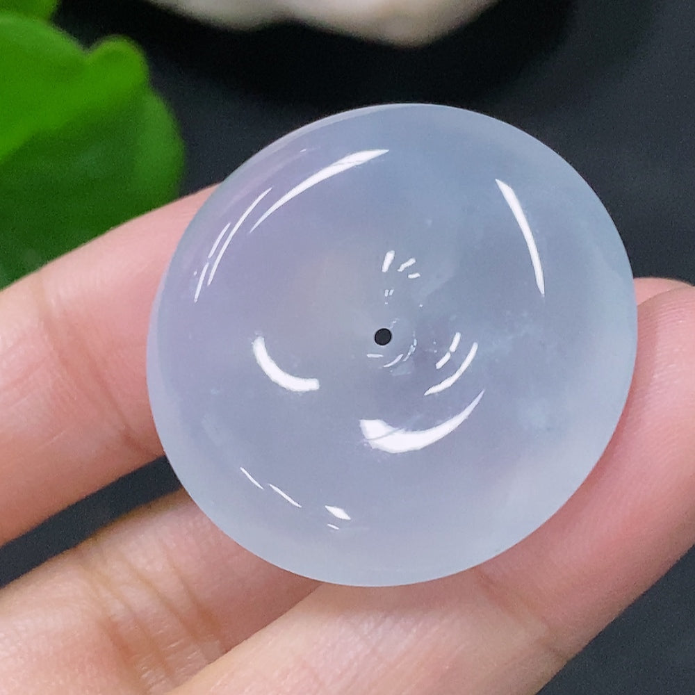 Jadeite Pendant Ping An Kou Total Weight Approx. 10.25g