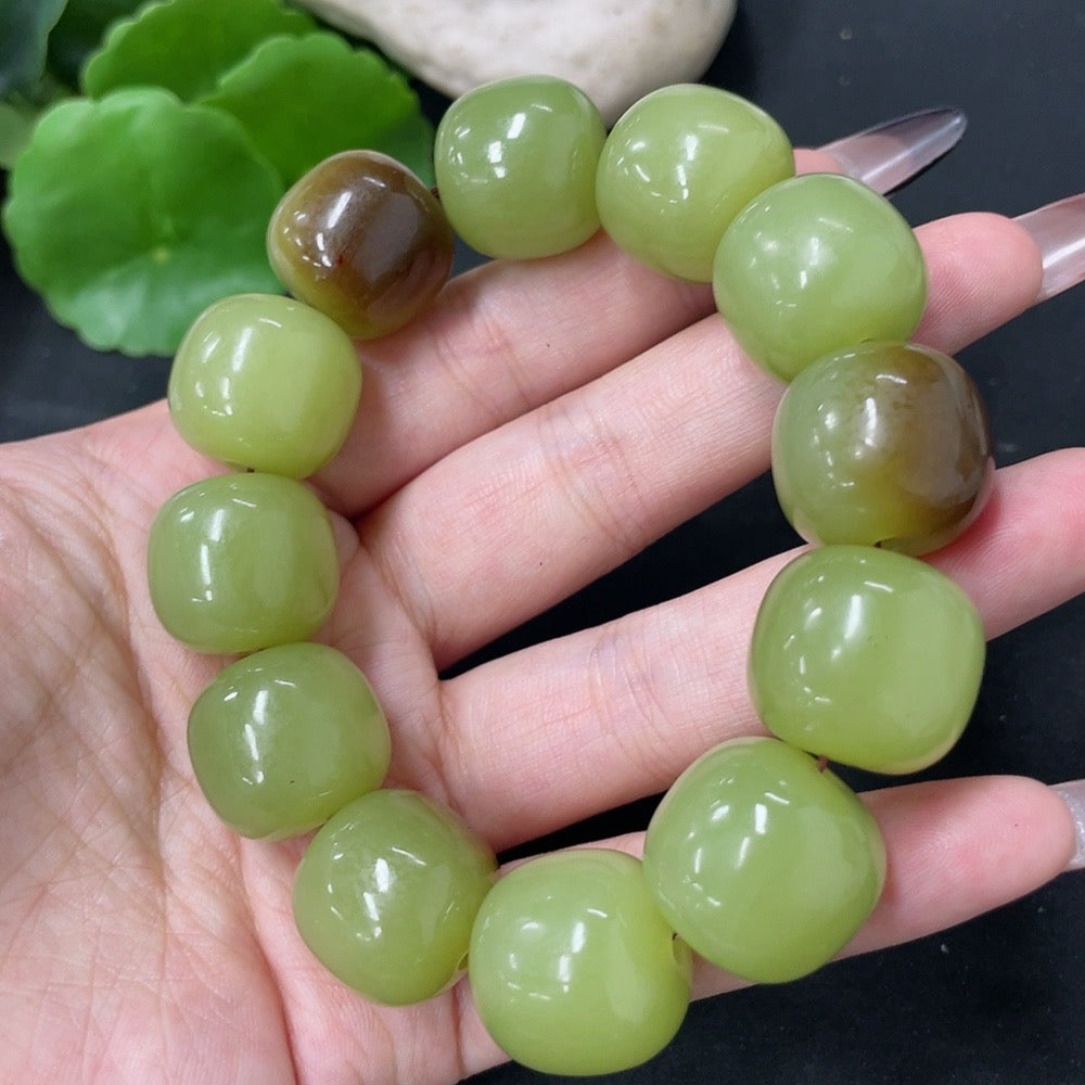 Hetian Jade Bracelet, Approx. 17.7mm, Total Weight Approx. 117.6g