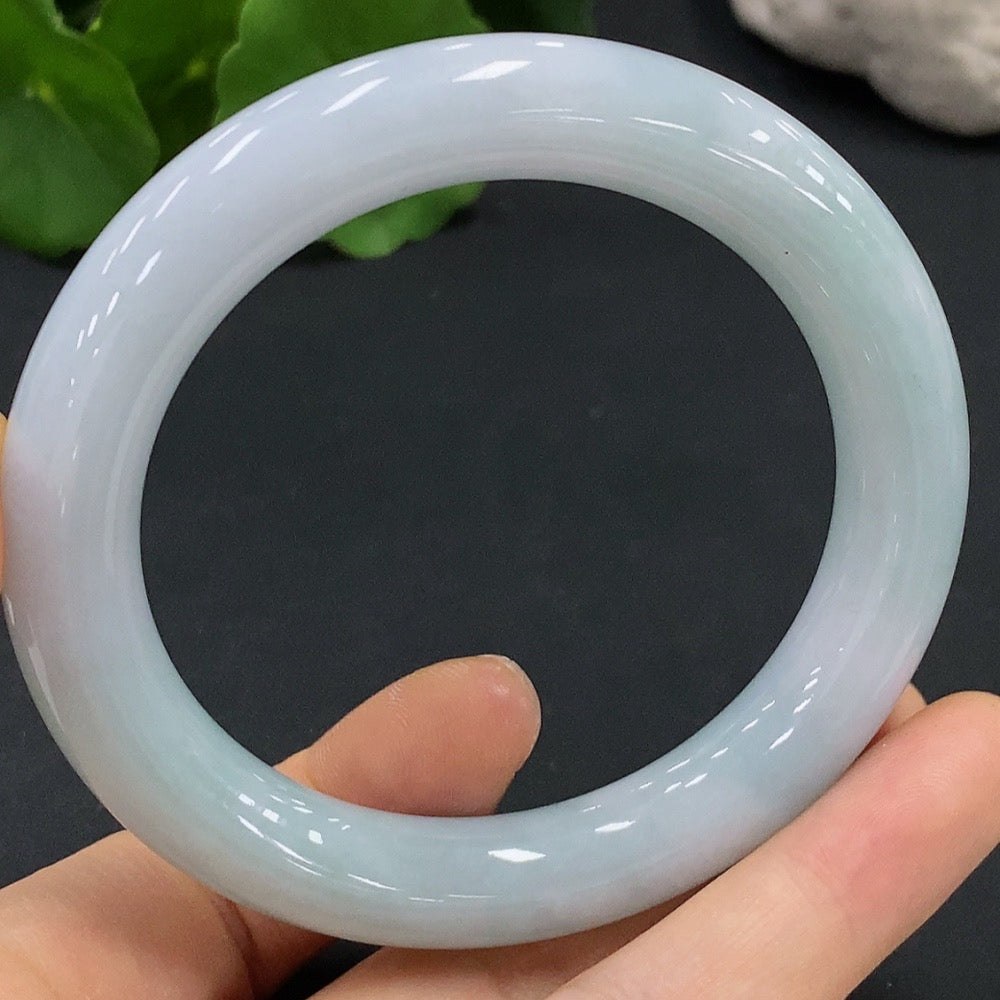 JadeiteRound Bangle Bracelet Size 57.2 Total Weight 67.262g