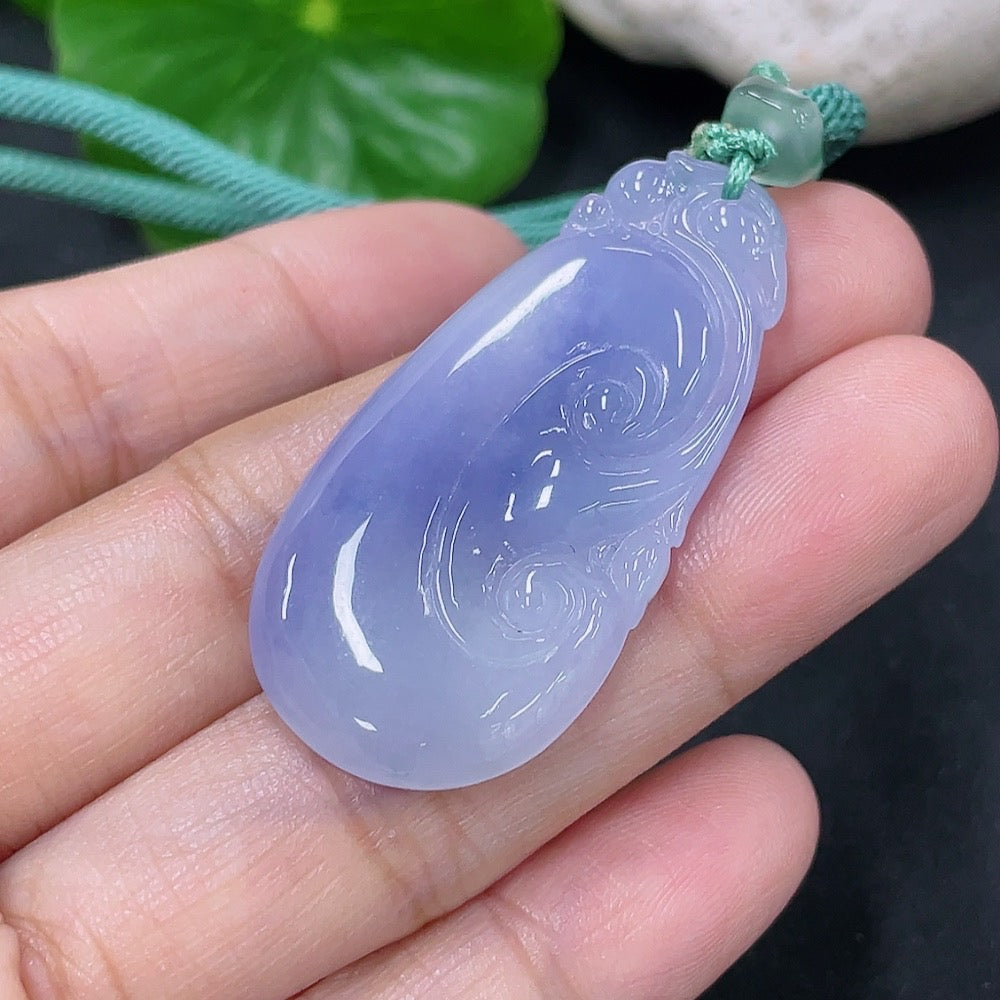 Jadeite Pendant Ruyi Non-Gold with Rope