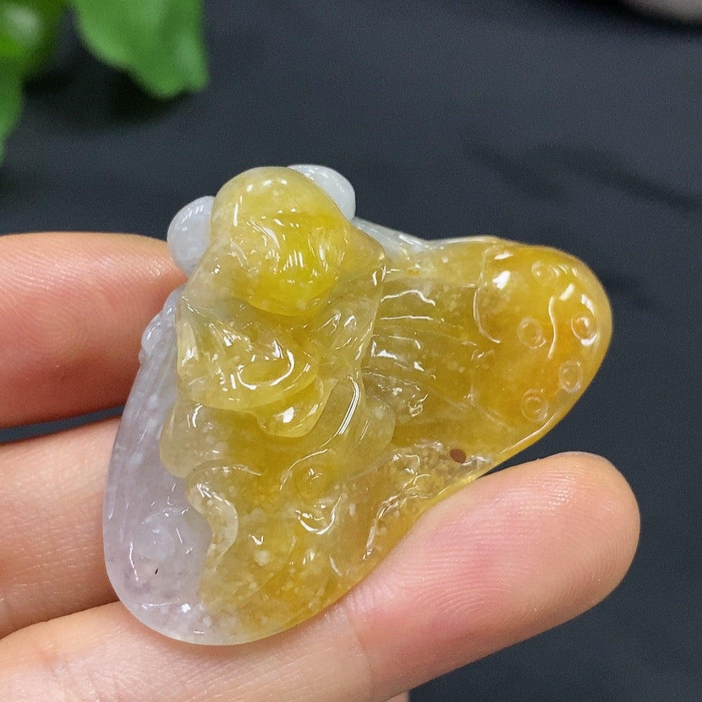 Jadeite Pendant, Color Origin Undetermined, Total Weight 23.094g