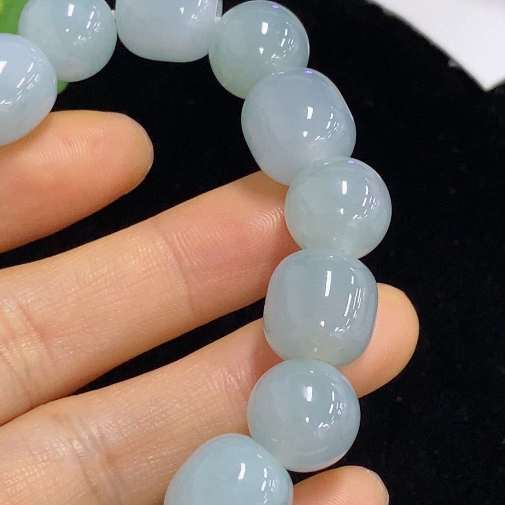 Jadeite Bracelet 12.6mm . | Huiliu Certified