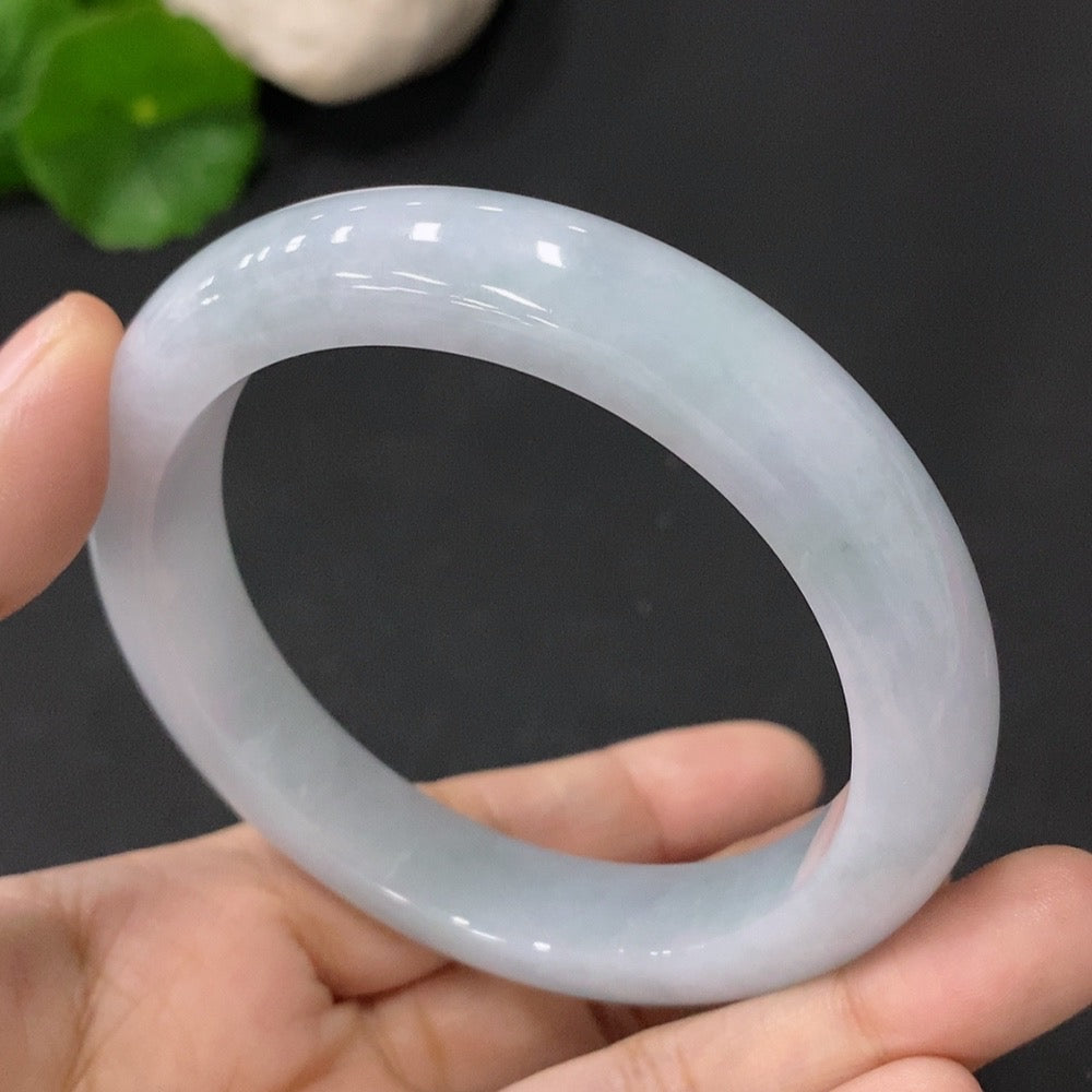 Jadeite Regular Round Bangle 56.2 Circle Size Total Weight 57.363g