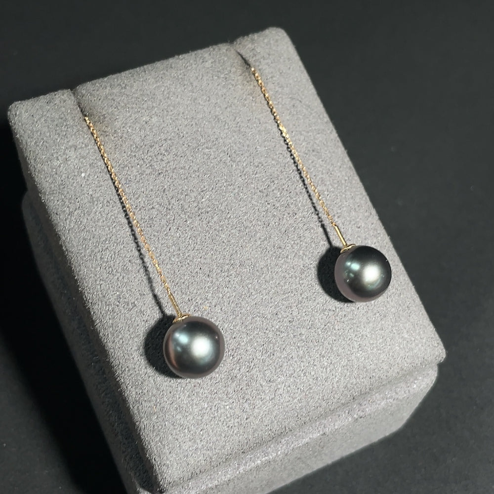 Seawater Pearl Earrings 18k Gold Total Weight Approx. 3.4g Size About 9.7mm