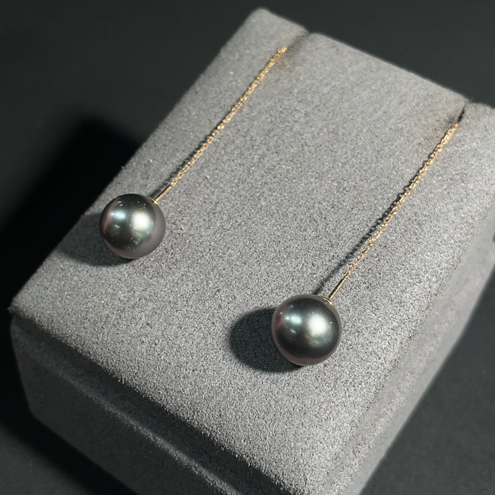 Seawater Pearl Earrings 18k Gold Total Weight Approx. 3.4g Size About 9.7mm