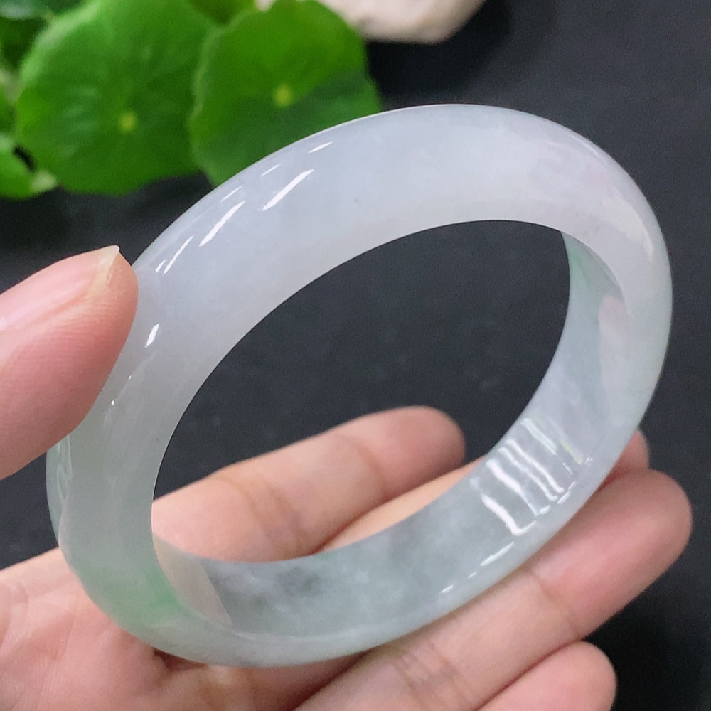 Jadeite Round Bangle Size 55mm Total Weight Approx. 57g