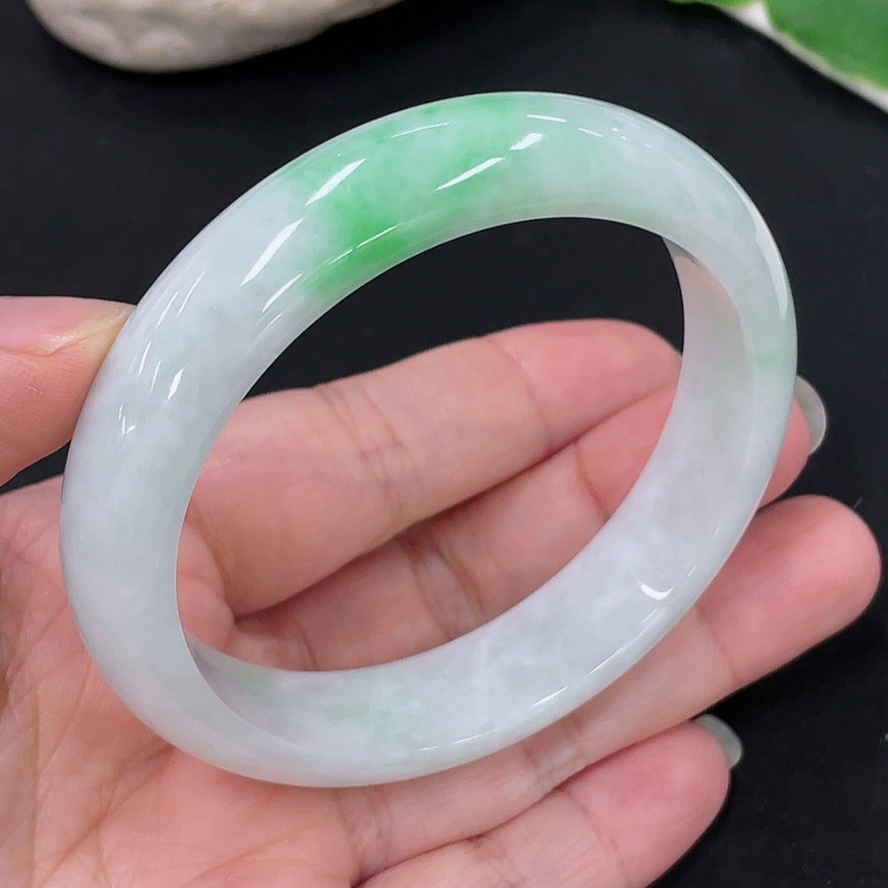 Jadeite Round Bracelet Size 55.4 Total Weight Approx. 49.68g