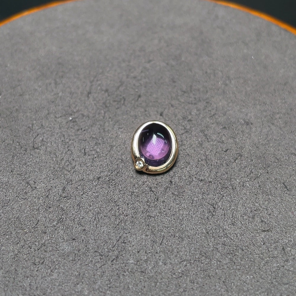 Huiliu Certified Crystal Pendant featuring a polished gemstone with a delicate silver setting, showcasing elegant craftsmanship.