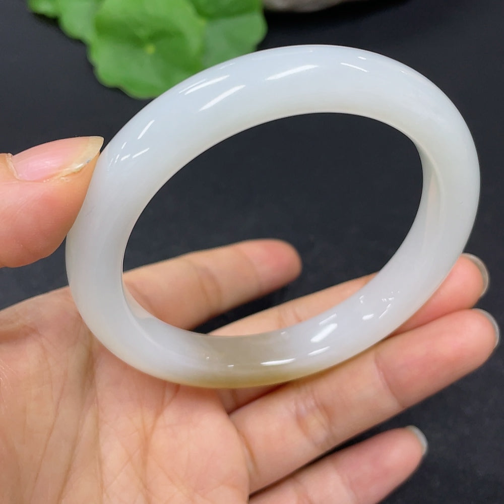 Hetian Jade Round Bracelet