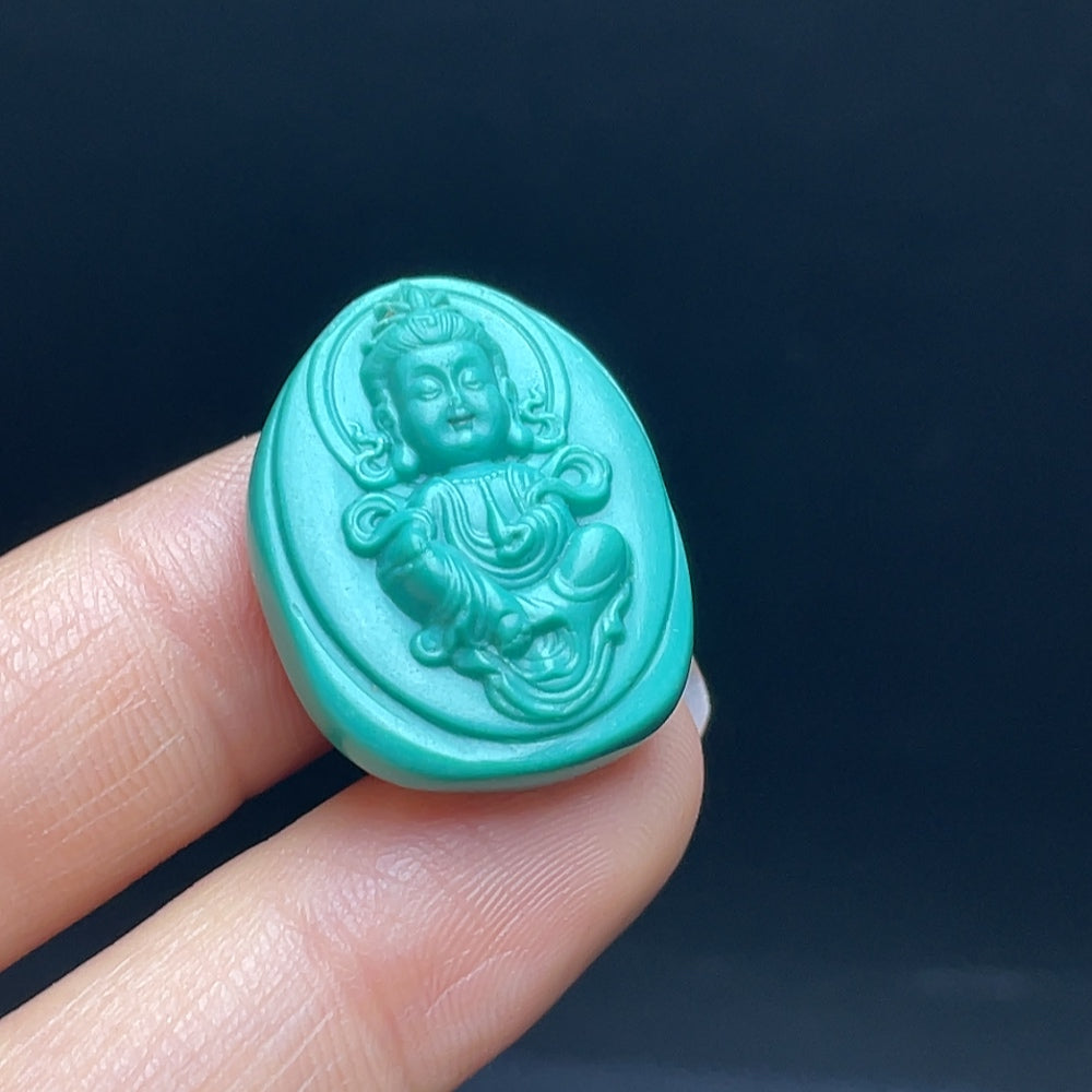 Turquoise Pendant Total weight approx. 7.23g Color origin undetermined