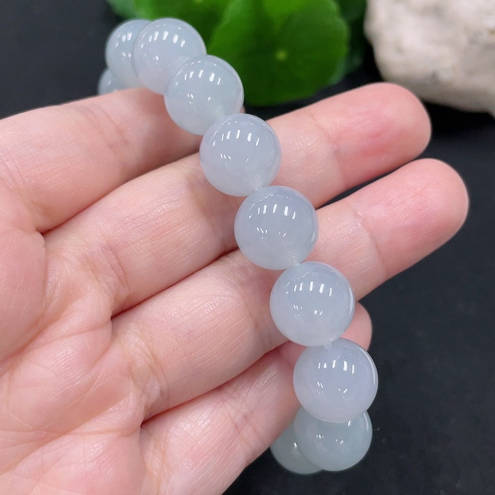 JadeiteBead Bracelet Approx. 12.1mm Total Weight Approx. 52.2g